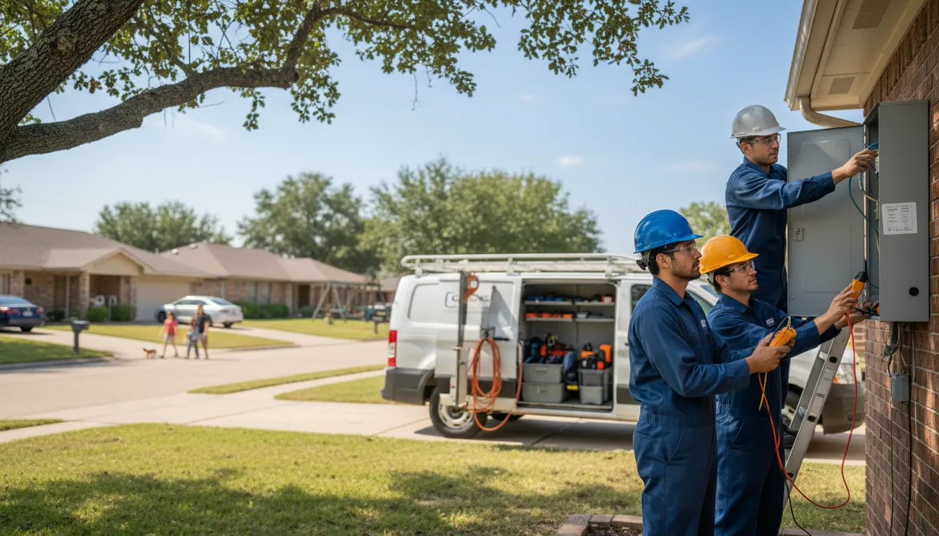 Certified electrician providing emergency electrical services in Farmersville, OH